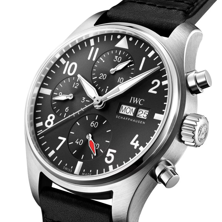 Pilot's Black Automatic Chronograph 41MM Watch