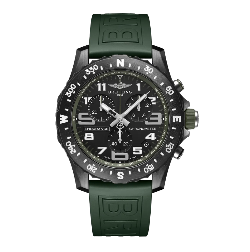 Endurance Pro Black Quartz Chronograph 44MM Watch