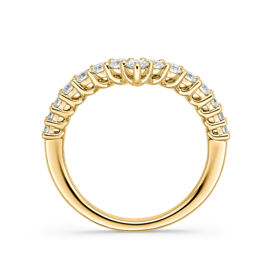 18K Yellow Gold Diamond Identity V Ring (Medium)