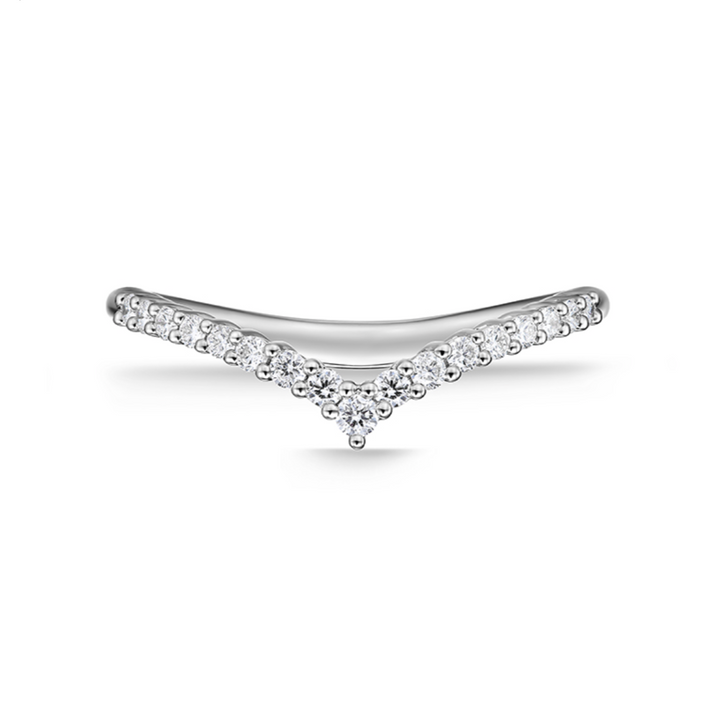 18K White Gold Diamond Identity V Ring (Small)