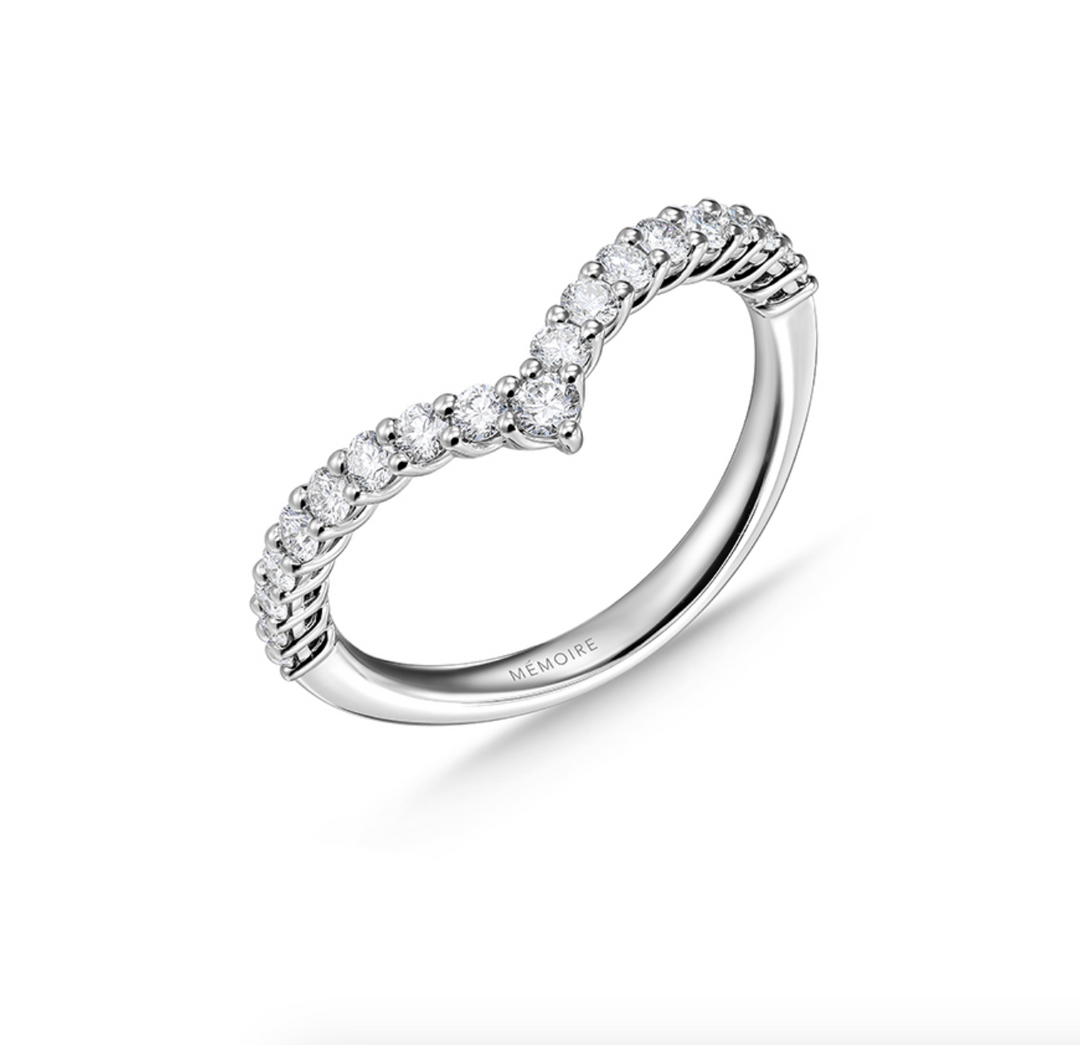 18K White Gold Diamond Identity V Ring (Medium)