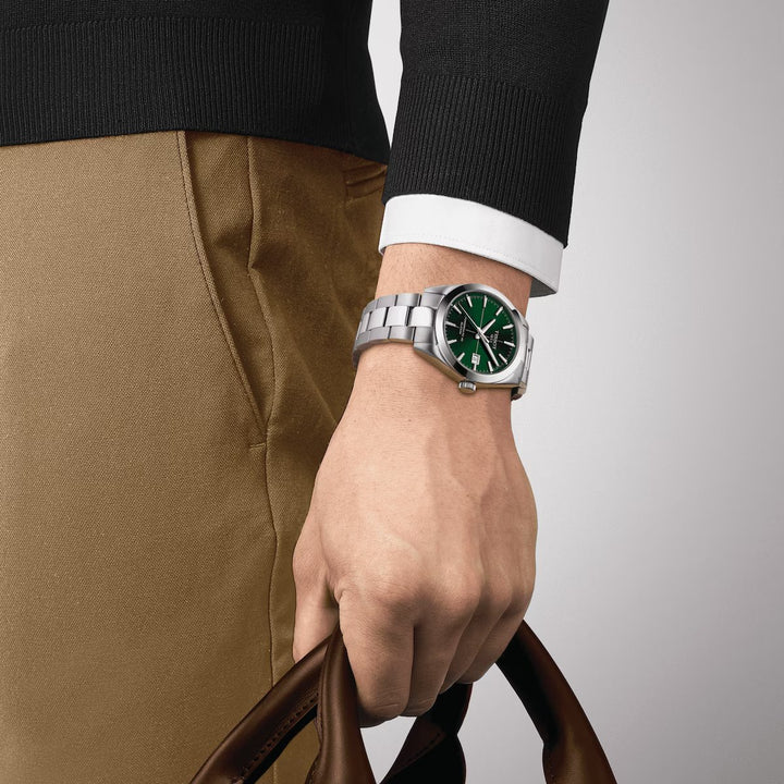 Gentleman Powermatic 80 Silicium Date Green Automatic 40MM Watch