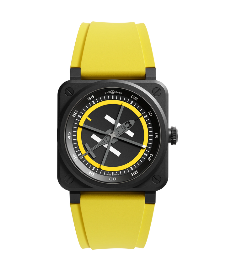 BR 03A Yellow Helipad Automatic 41MM Watch