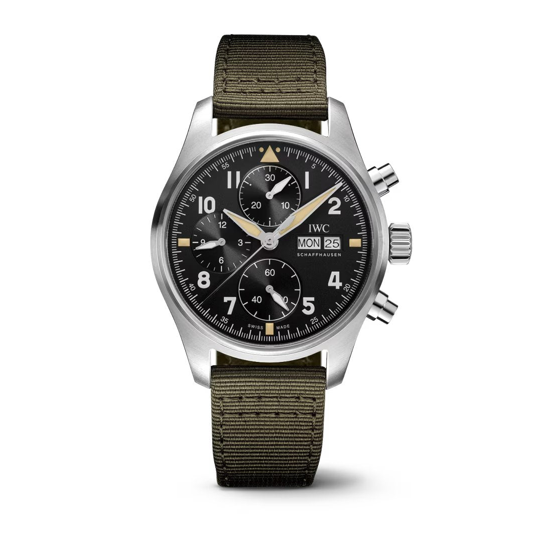 Pilot's Spitfire Black Automatic Chronograph 41MM Watch