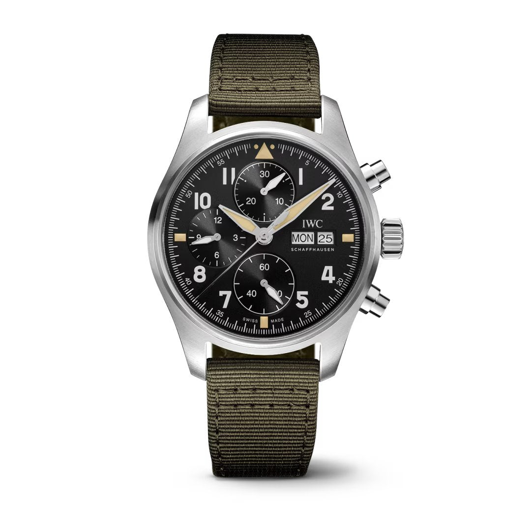 Pilot's Spitfire Black Automatic Chronograph 41MM Watch