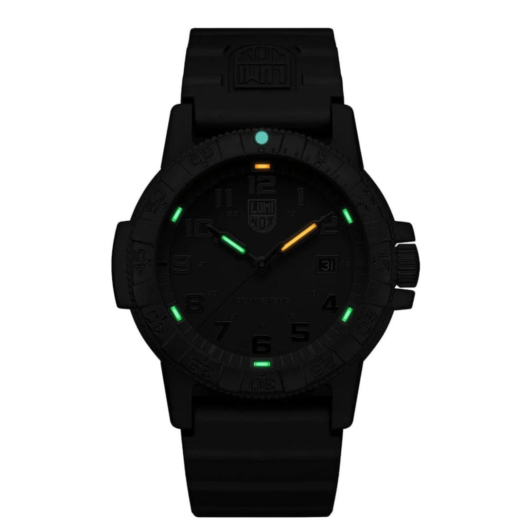 Leatherback SEA Turtle Giant Black Quartz 44MM Watch