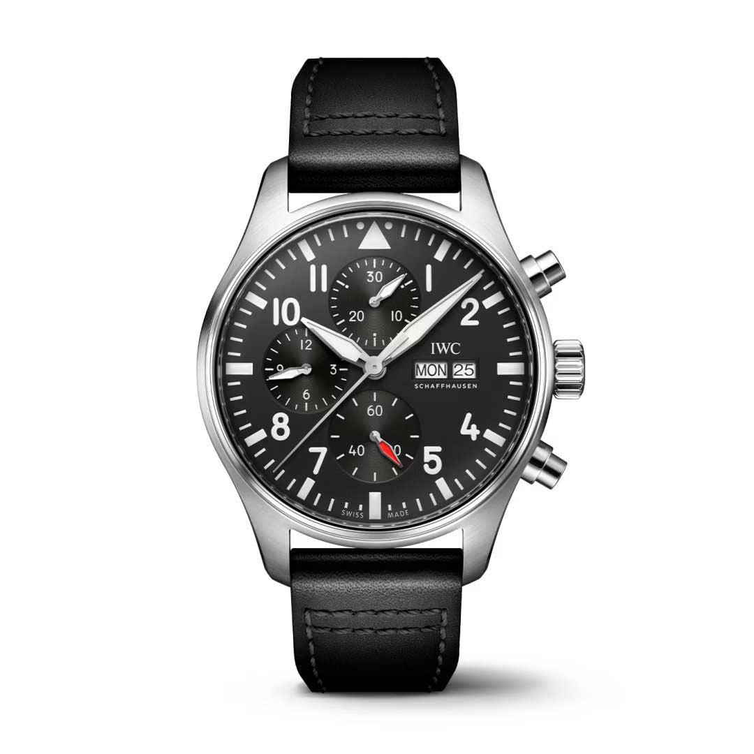 Pilot's Black Automatic Chronograph 43MM Watch
