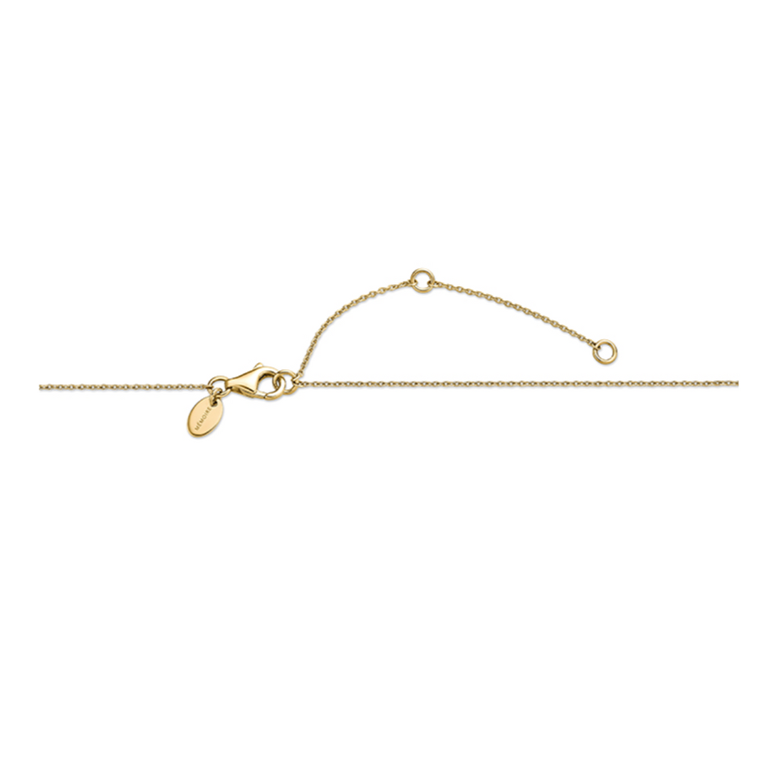 18K Yellow Gold Diamond Cadence Graduated Pendant Necklace (Medium)