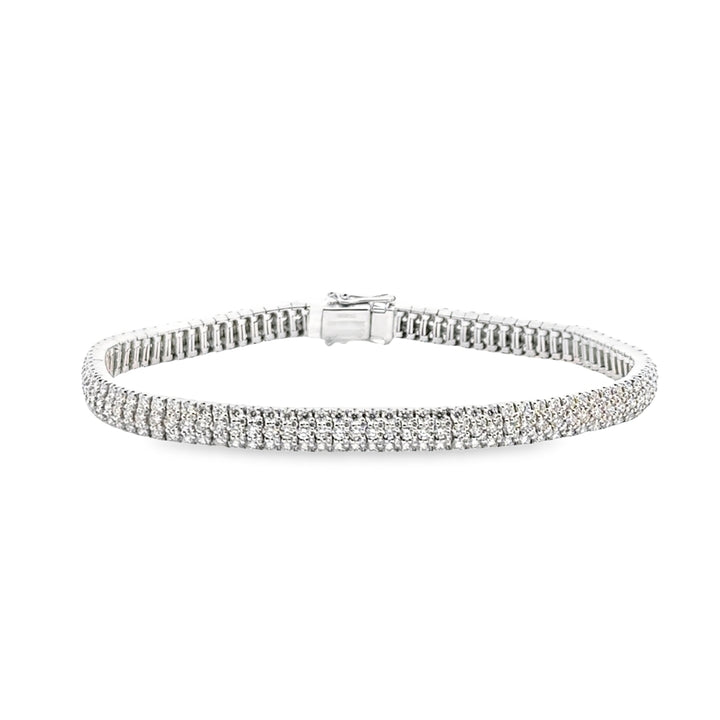 18K White Gold Diamond Pave Bracelet