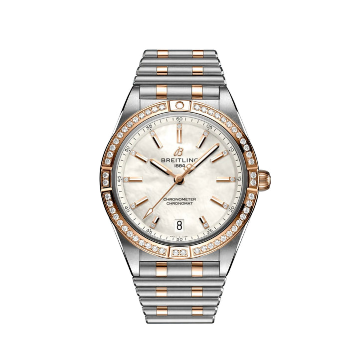 Chronomat Two-Tone White Mother of Pearl Automatic 36MM Watch