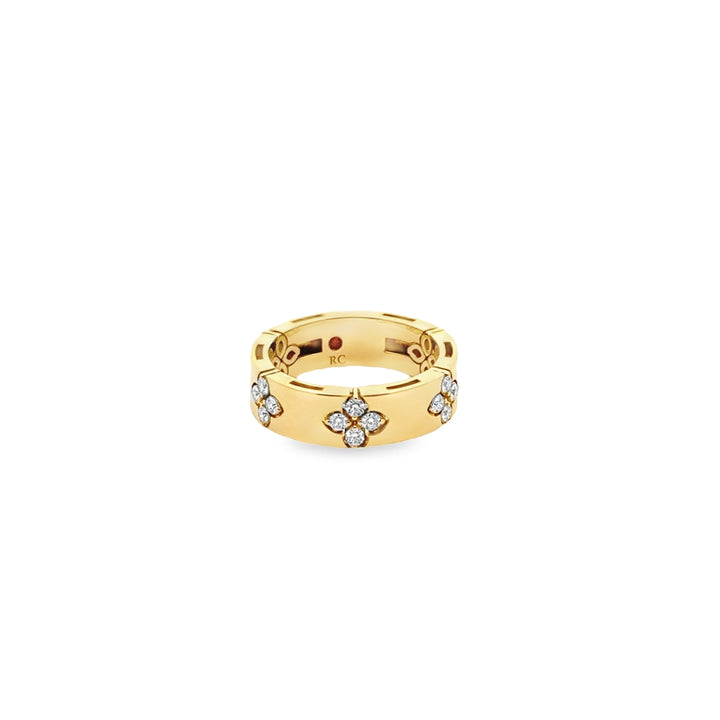 18K Yellow Gold Diamond Love in Verona Ring
