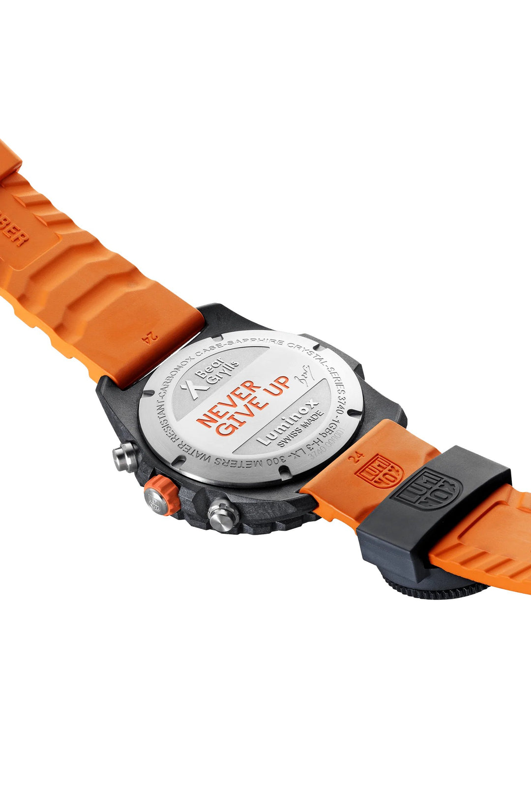 Bear Grylls Survival Black Orange Quartz Chronograph 45MM Watch