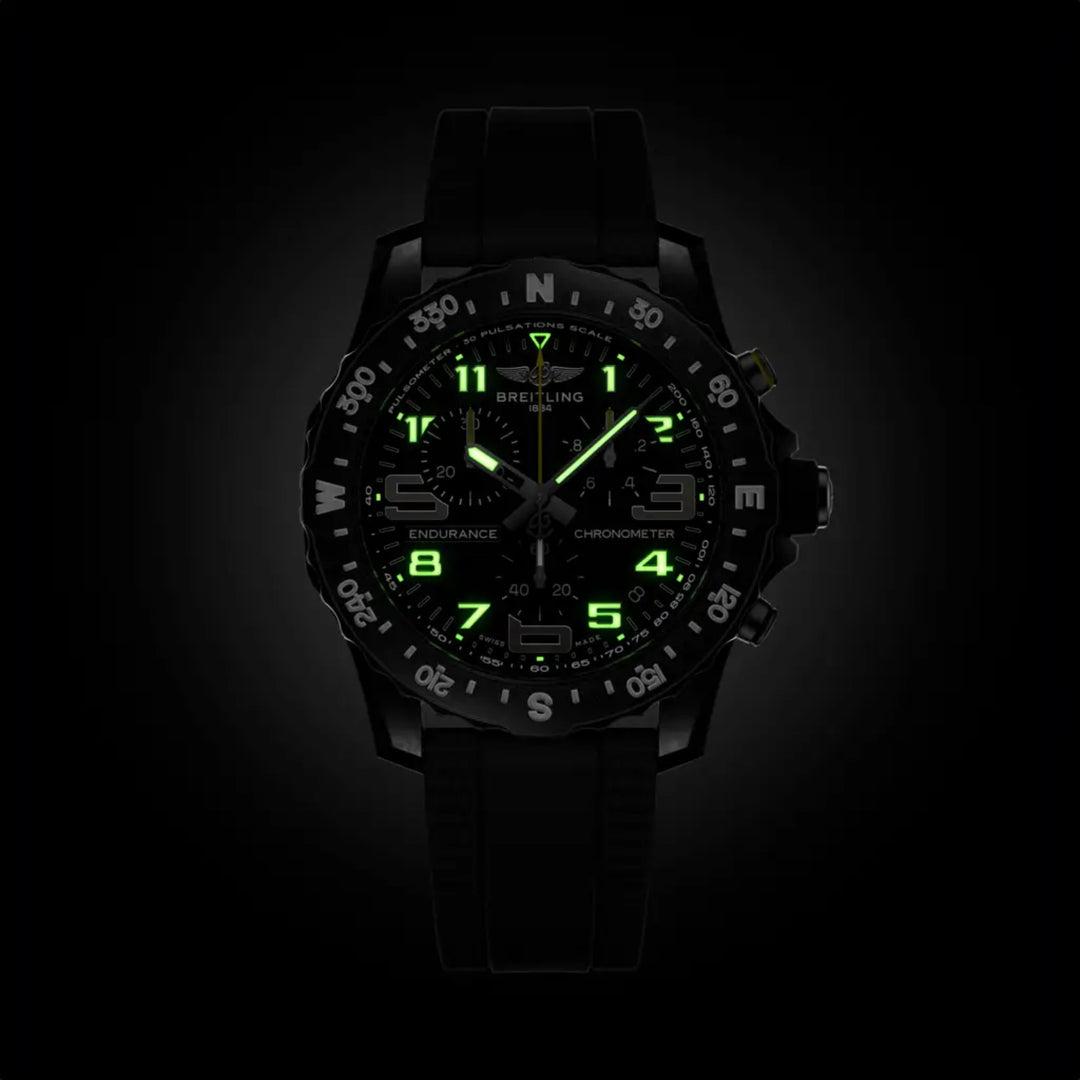 Endurance Pro Black Quartz Chronograph 44MM Watch