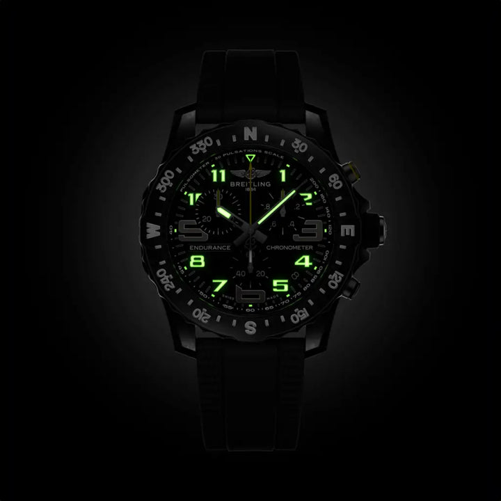 Endurance Pro Black Quartz Chronograph 44MM Watch