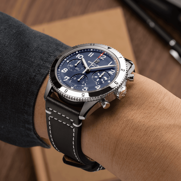 Classic AVI Tribute to Vought F4U Corsair Blue Automatic Chronograph 42MM Watch