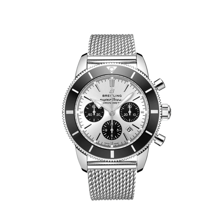 Superocean Herritage B01 Silver Automatic Chronograph 44MM Watch