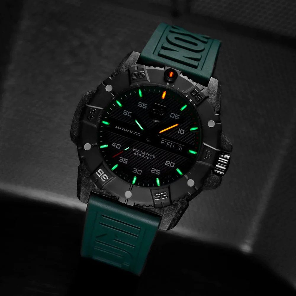 Master Carbon SEAL Black Green Automatic 45MM Watch